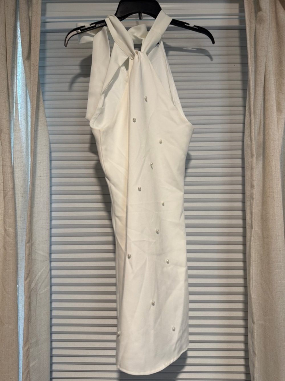 SHEIN White Halter Mini Dress - Picture 5 of 5